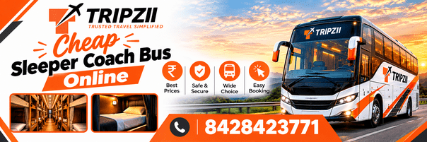 Cheap Sleeper Coach Bus Online | Call us +91 8428423771 | Tripzii